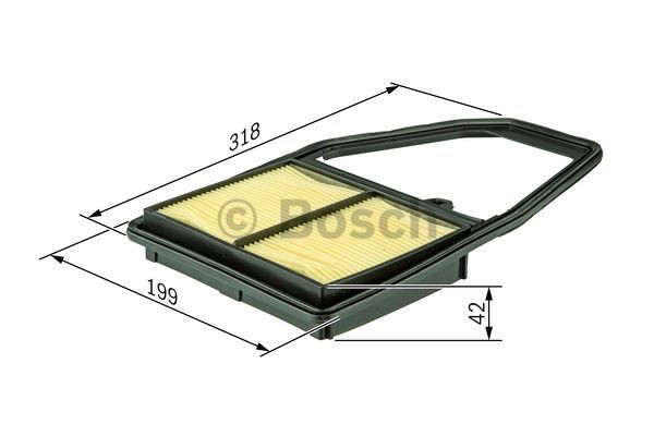 Купити 1457433322 Bosch Автомобільний фільтр повітря