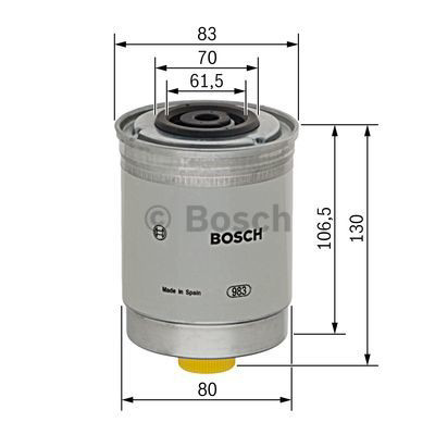 Паливний фільтр 1457434103 Bosch