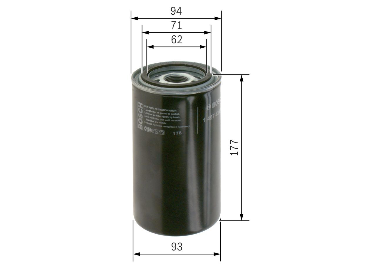 Фільтр тонкого очищення палива Bosch 1457434180 ціна, від 8.65 USD