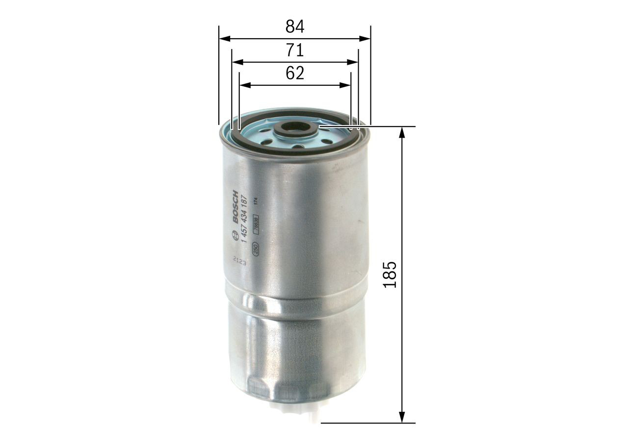 Купити 1457434187 Bosch Фільтр-відстійник палива грубої очистки