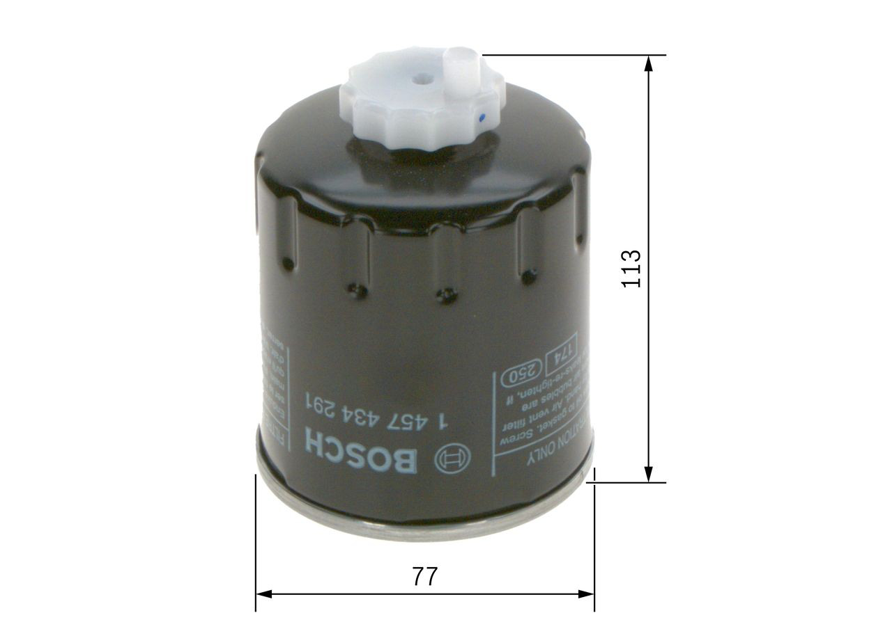Купити 1457434291 Bosch Фільтр-відстійник палива грубої очистки
