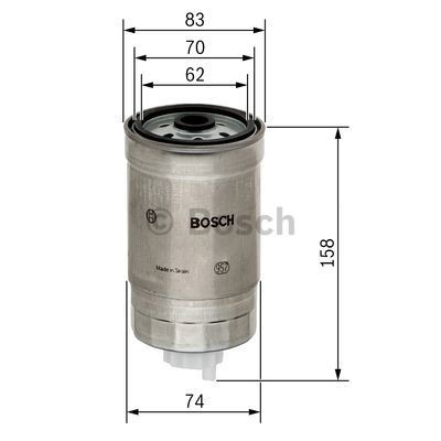 Купити 1457434329 Bosch Фільтр-відстійник палива грубої очистки