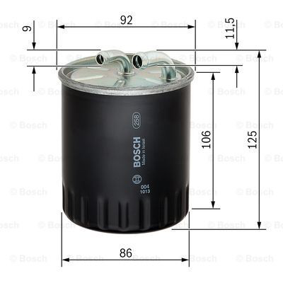 Фільтр тонкого очищення палива Bosch 1457434437 ціна, від 13.42 USD