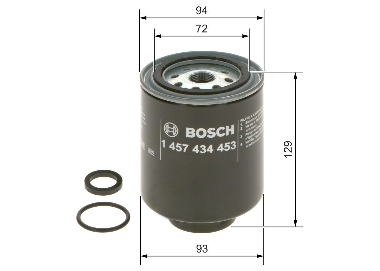 Фільтр паливний Bosch 1457434453
