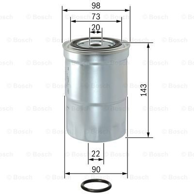 Паливний фільтр 1457434459 Bosch