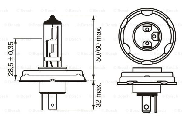 1987302021 Bosch Лампочка галогенна
