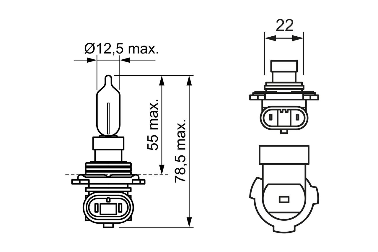 1987302026 Bosch Лампочка галогенна