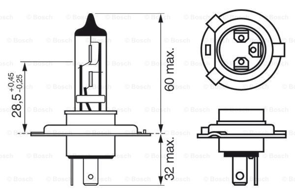 Лампочка галогенна Bosch 1987302045 ціна, від 3.77 USD
