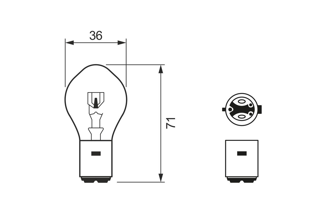 Купити 1987302105 Bosch Лампочки