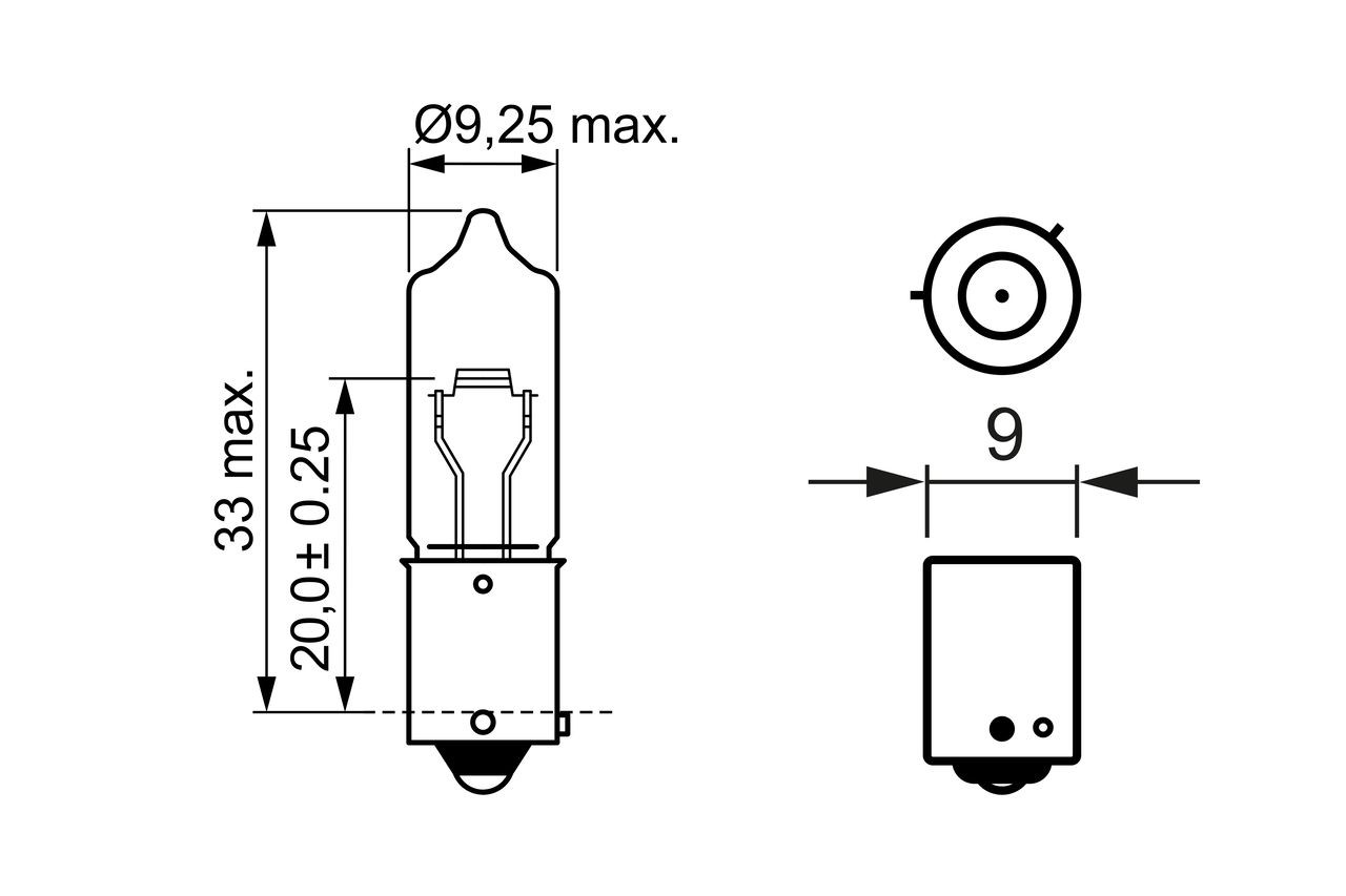 Лампа протитуманної фари Bosch 1987302264 ціна, від 3.01 USD
