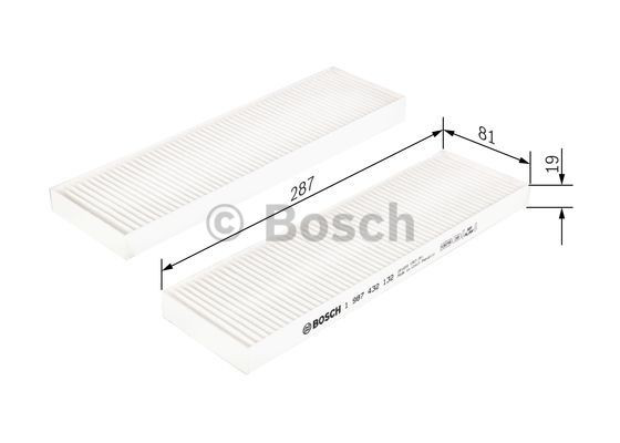 Фільтр повітряний обігрівача Bosch 1987432132 ціна, від 5.31 USD