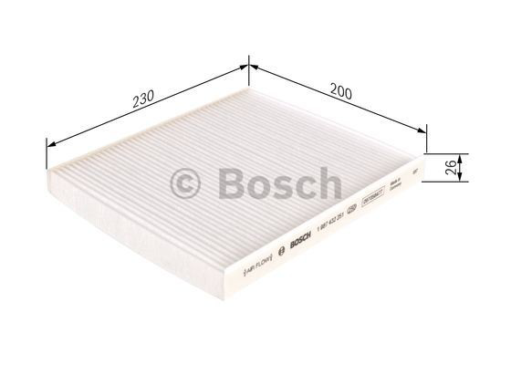 Фільтр повітряний обігрівача Bosch 1987432251 ціна, від 6.04 USD