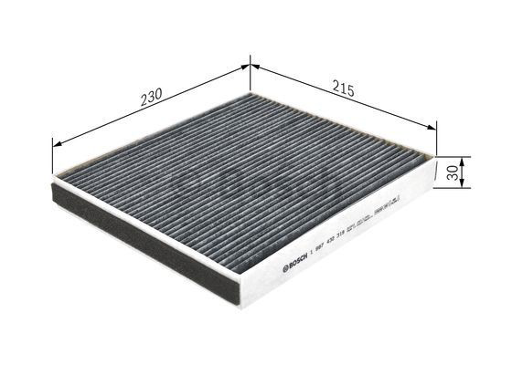 Фільтр повітряний обігрівача Bosch 1987432319 ціна, від 8.22 USD