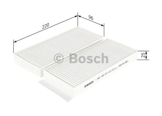 Купити 1987435077 Bosch Фільтр салону вугільний