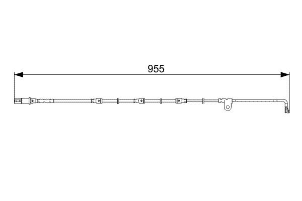 Датчик зносу гальмівних колодок, передній 1987473028 Bosch