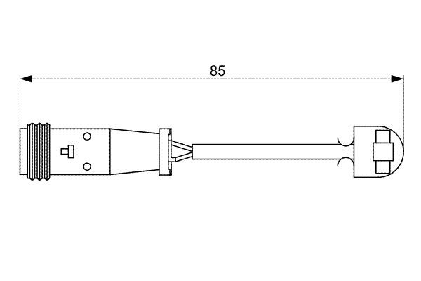 Датчик зносу гальмівних колодок, задній 1987473038 Bosch