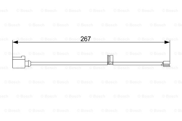 Купити 1987473560 Bosch Датчик зносу гальмівних колодок, задній