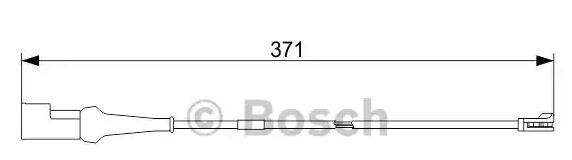 Датчик зносу гальмівних колодок, задній Bosch 1987473576