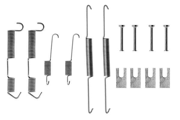 Монтажний комплект задніх барабанних колодок Bosch 1987475091 ціна, від 8.93 USD
