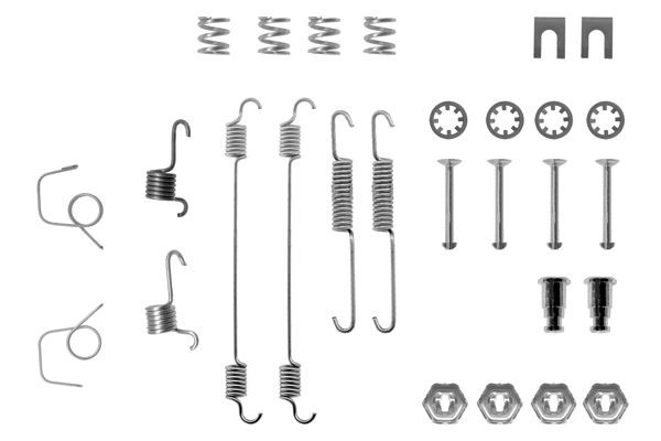Монтажний комплект задніх барабанних колодок Bosch 1987475100 ціна, від 6.39 USD