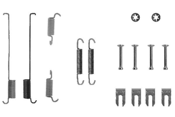 Монтажний комплект задніх барабанних колодок Bosch 1987475219 ціна, від 6.47 USD