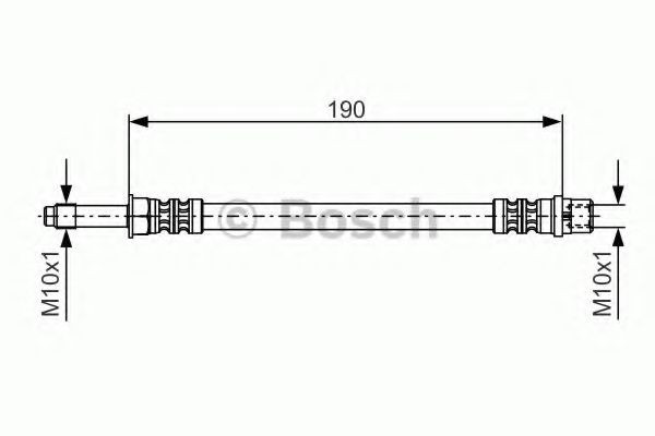 Шланг гальмівний задній Bosch 1987476310 ціна, від 7.45 USD