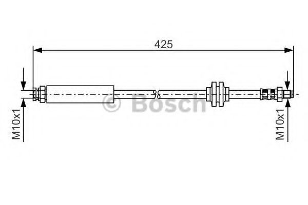 1987476451 Bosch Гнучка гальмівна трубка передня