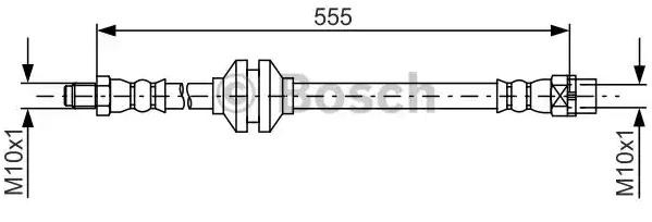 Купити 1987481786 Bosch Гальмівні шланги передні