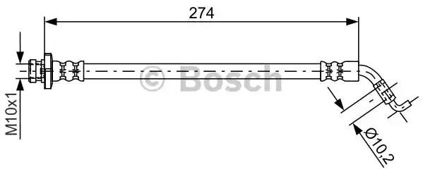 1987481820 Bosch Шланг гальмівний задній