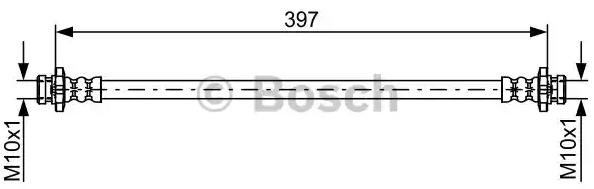 Шланг гальмівний задній 1987481825 Bosch