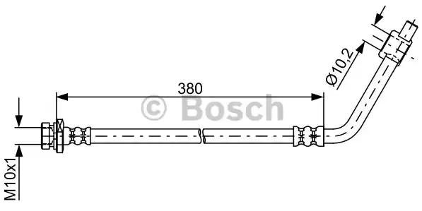 Шланг гальмівний задній 1987481835 Bosch