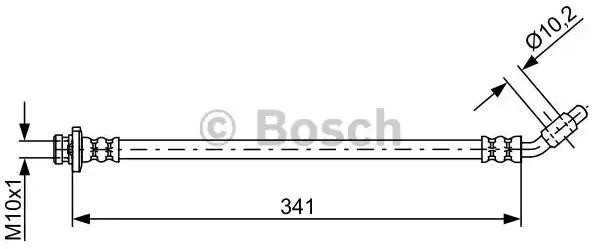 Шланг гальмівний передній, лівий 1987481840 Bosch