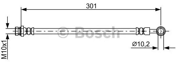 Шланг гальмівний задній 1987481896 Bosch