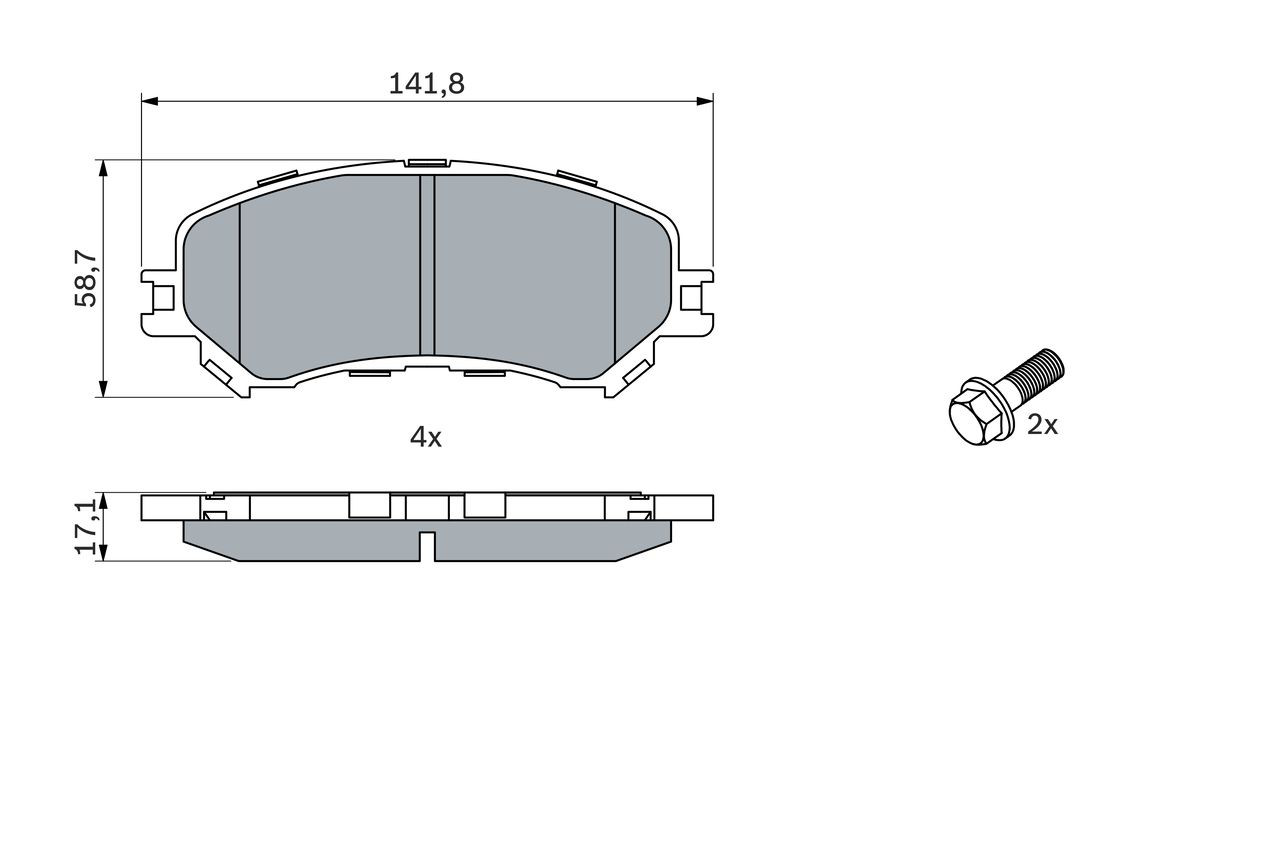Ремкомплект ПНВТ Bosch F01M100477 ціна, від 2.79 USD