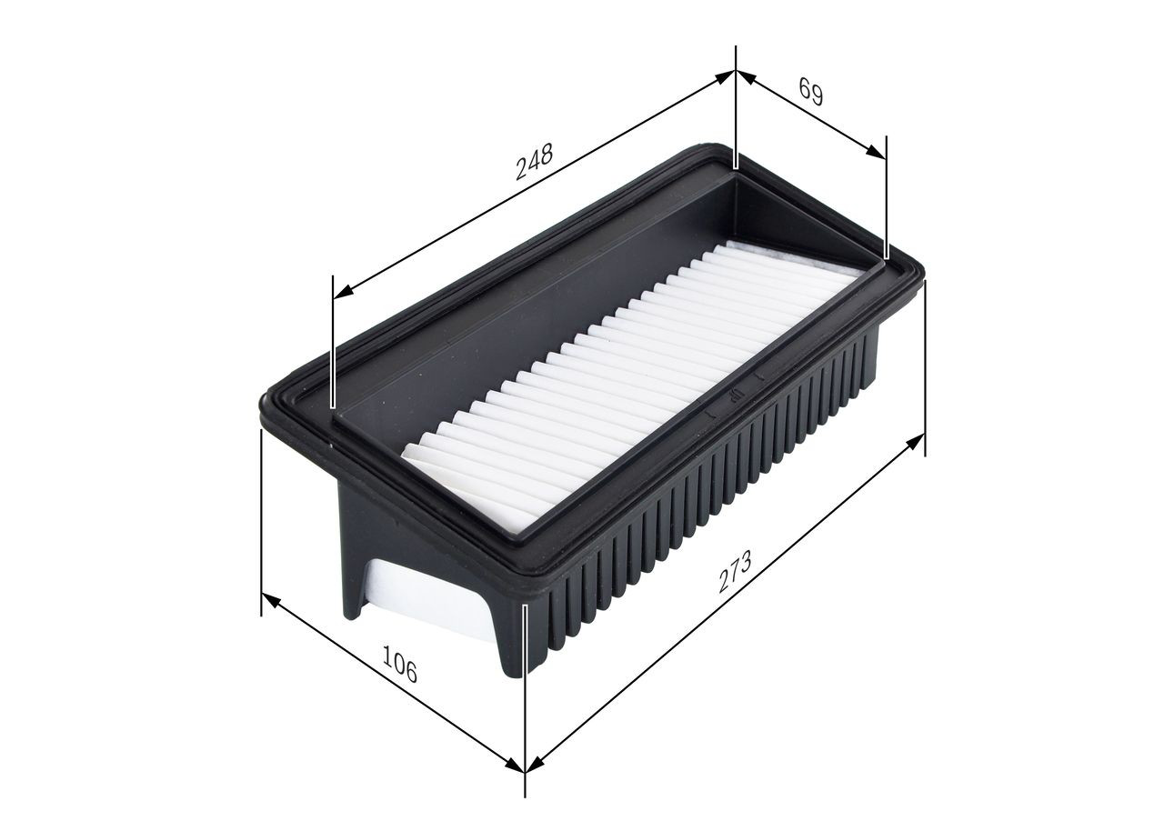 F026400128 Bosch Повітряний фільтр двигуна