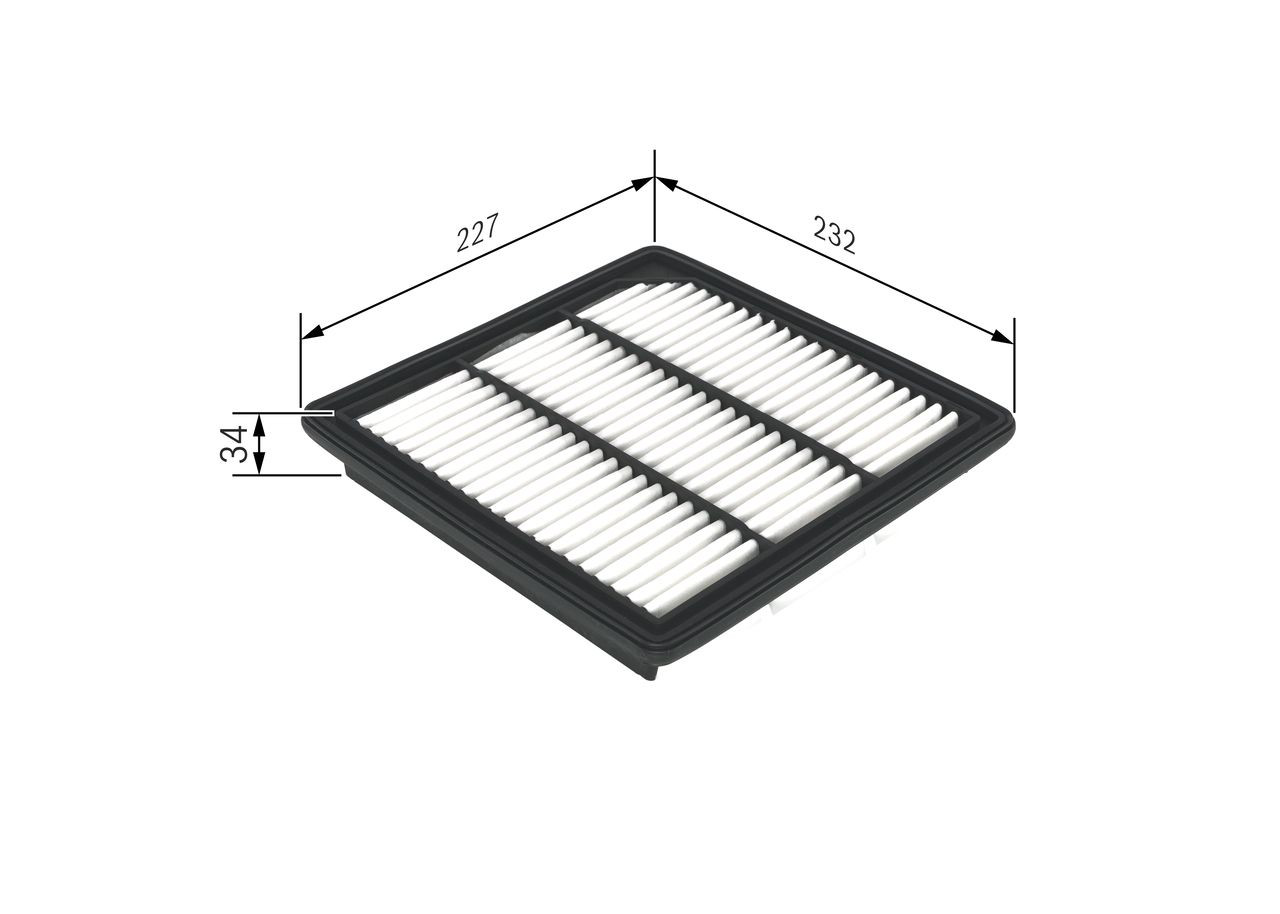 Елемент повітряного фільтра Bosch F026400407 ціна, від 13.58 USD