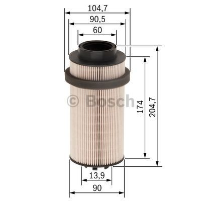 Фільтр тонкого очищення палива Bosch F026402033 ціна, від 12.27 USD