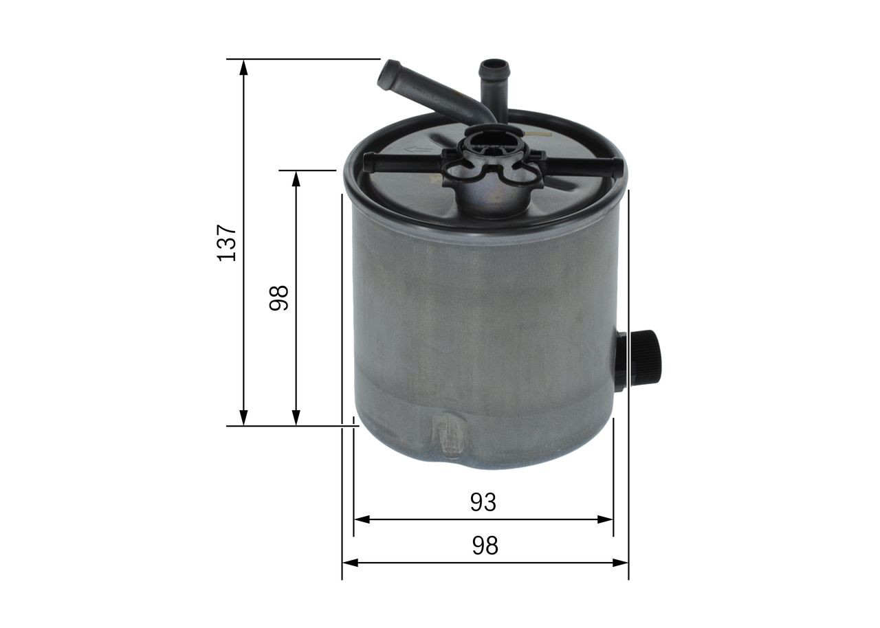 Фільтр тонкого очищення палива Bosch F026402059 ціна, від 27.73 USD