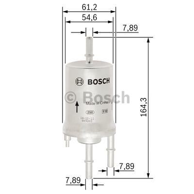 Фільтр тонкого очищення палива Bosch F026403008 ціна, від 18.84 USD