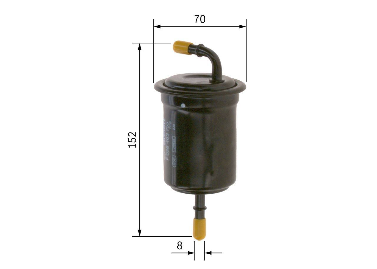 Паливний фільтр F026403755 Bosch