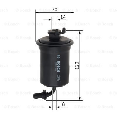 Фільтр тонкого очищення палива Bosch F026403757 ціна, від 10.49 USD