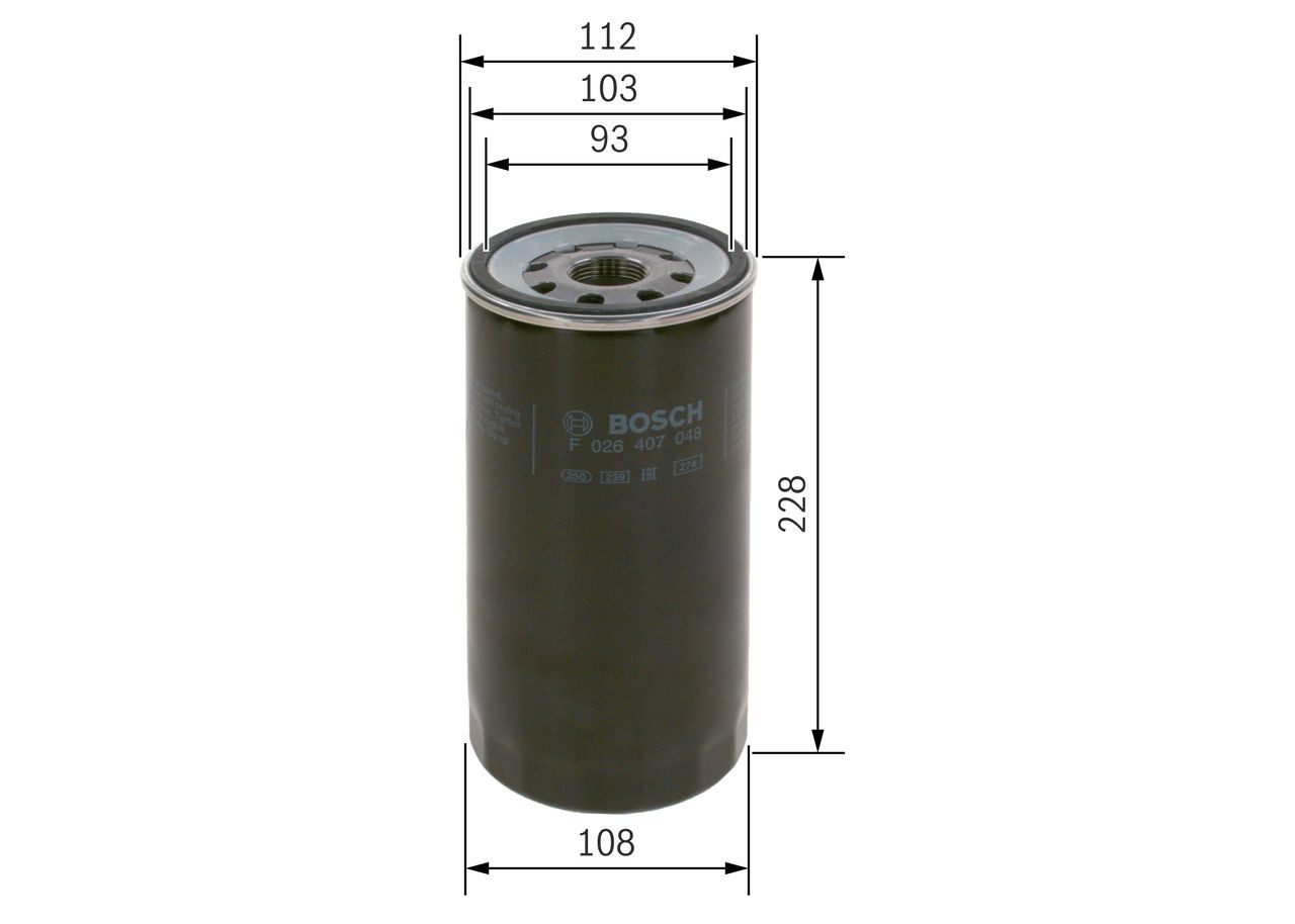 F026407048 Bosch Фільтр масла