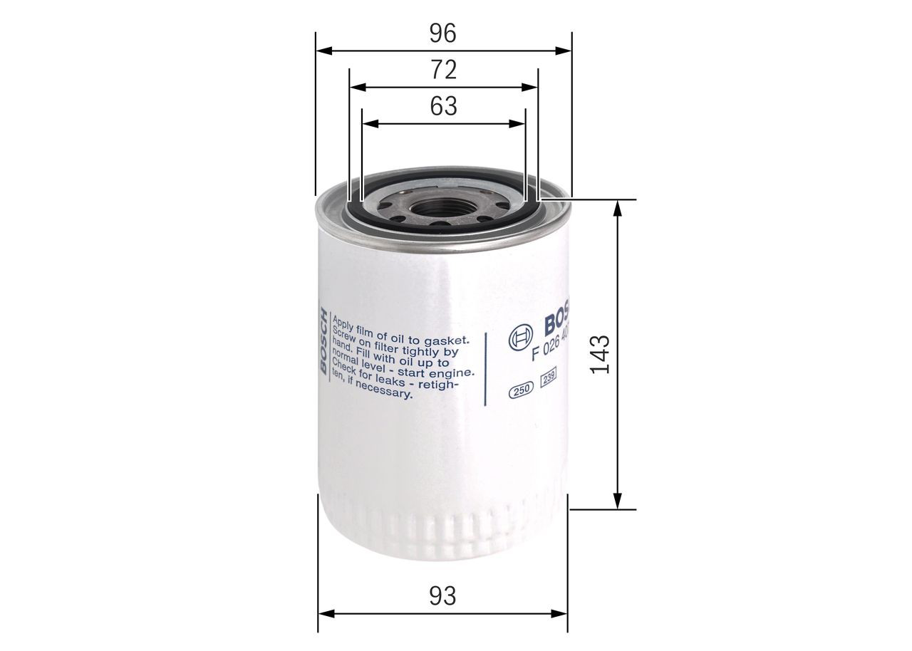 Фільтр гідравлічної системи Bosch F026407121 ціна, від 16.05 USD