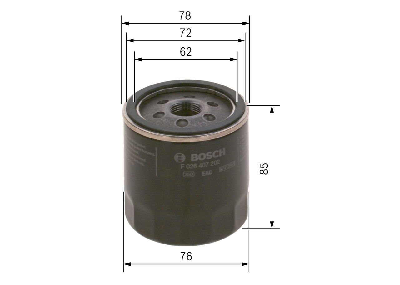 Купити F026407202 Bosch Фільтр очищення масла відцентровий