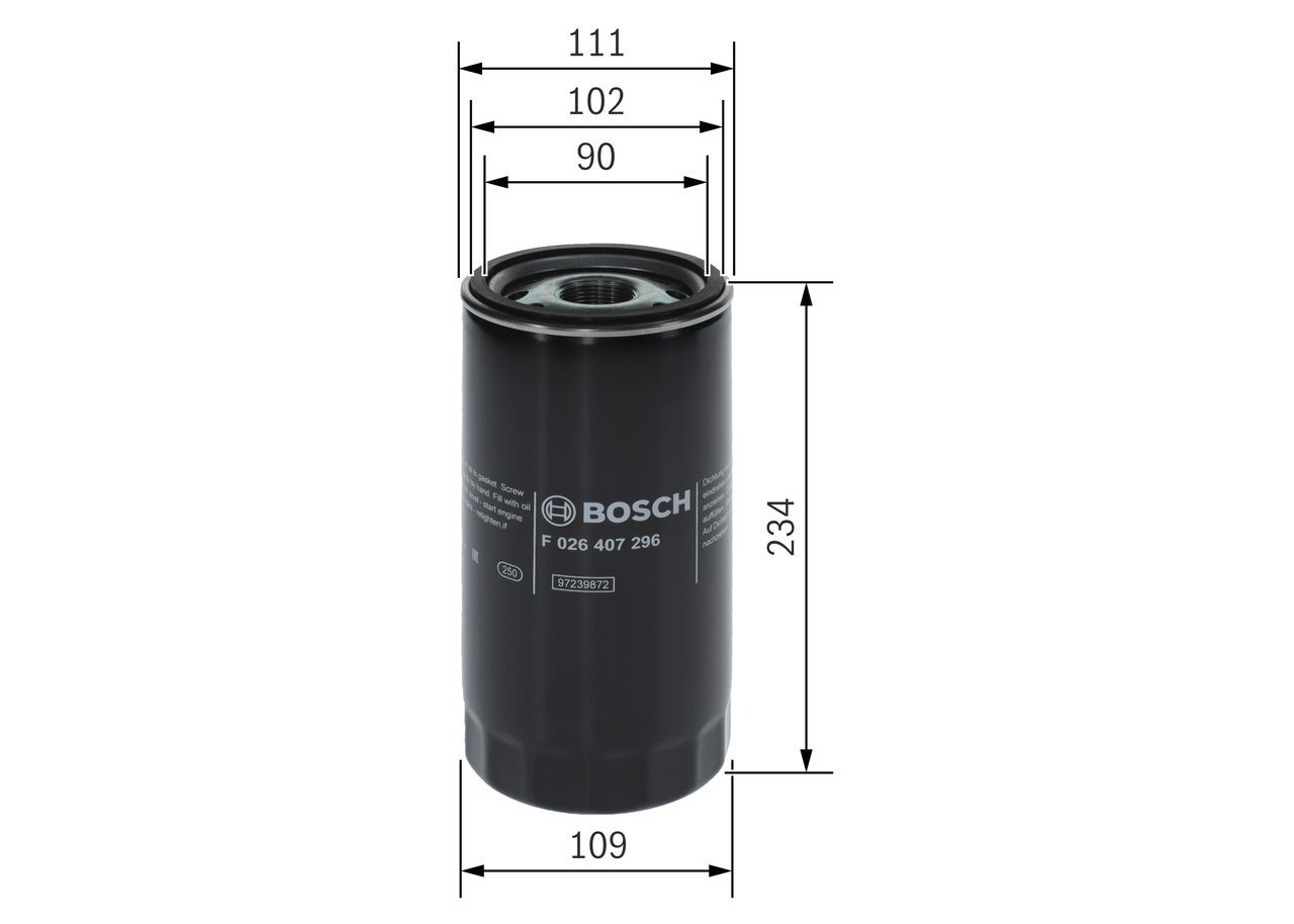 Масляний фільтр F026407296 Bosch