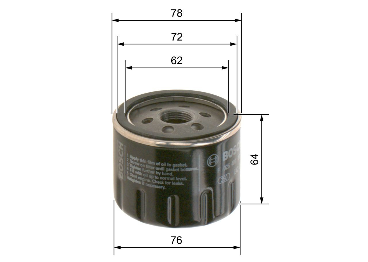 Масляний фільтр F026407302 Bosch