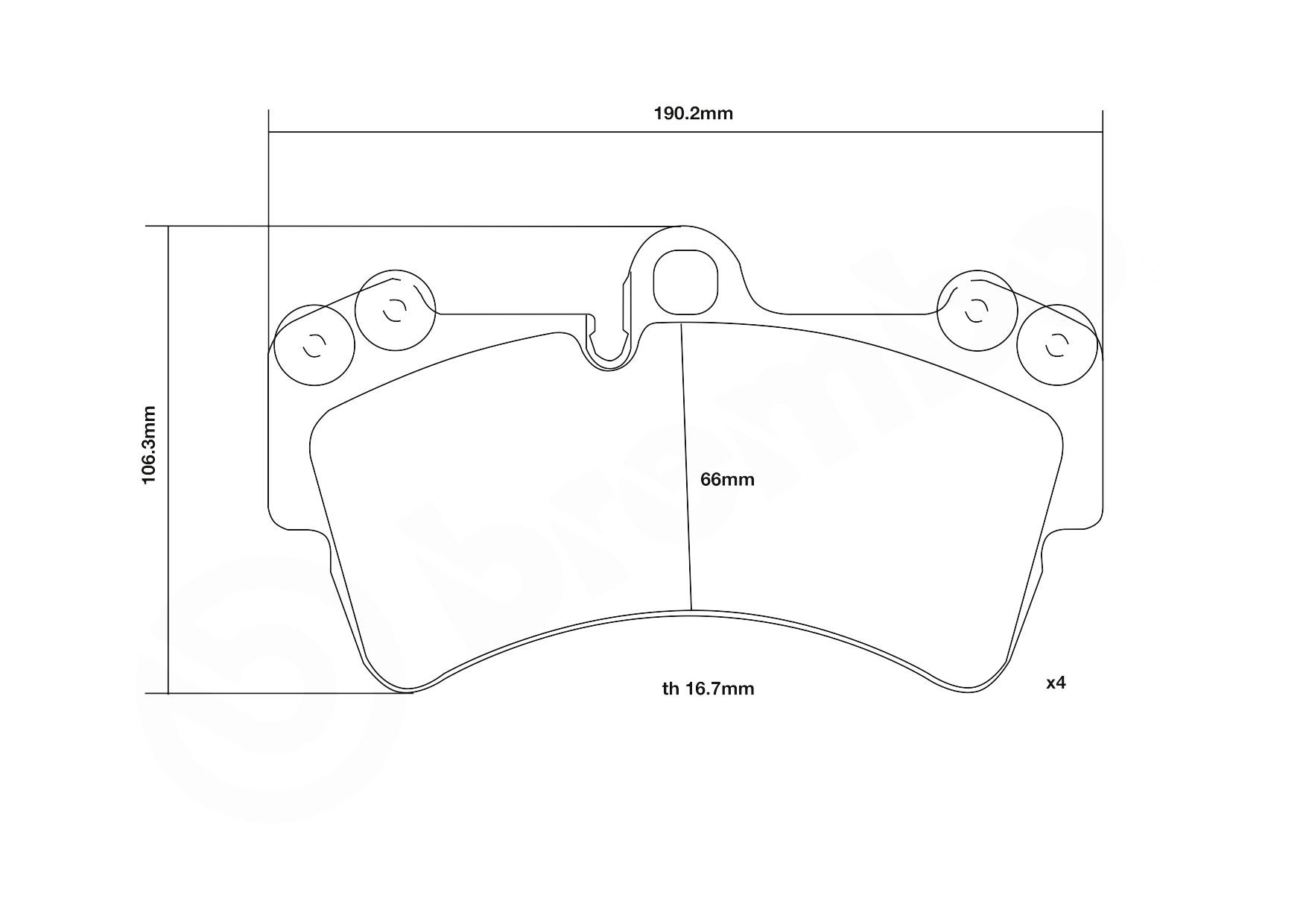 Передні тормозні колодки 07B31420 Brembo