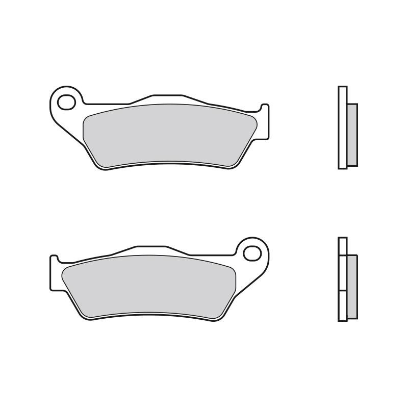 Задні гальмівні колодки Brembo 07BB04SP ціна, від 26.41 USD