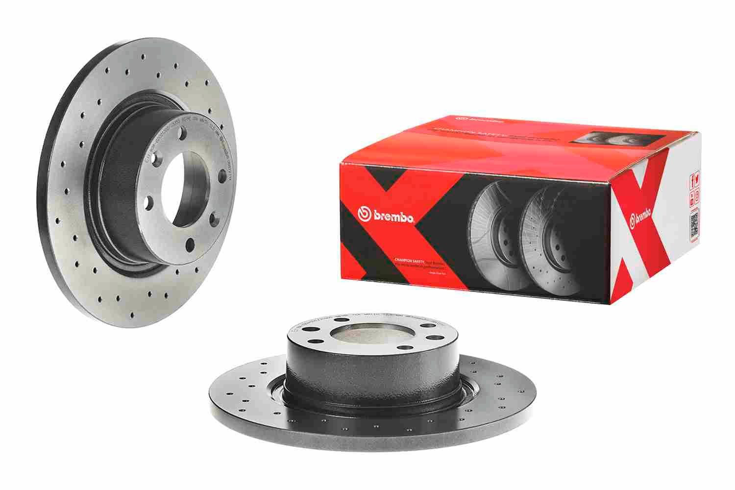 Купити 0887271X Brembo Диск заднього гальма