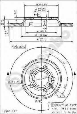 Задні дискові гальма Brembo 08917611 ціна, від 37.47 USD